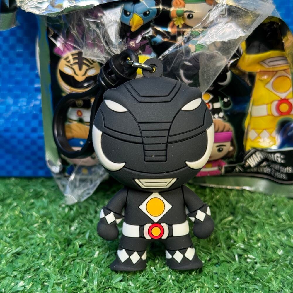 Power Rangers New Black Ranger Clip Blind Bag Series 2 Key Chain Monogram